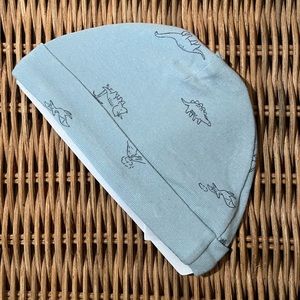 Soft Blue colored hat for baby w/dinosaurs NWT